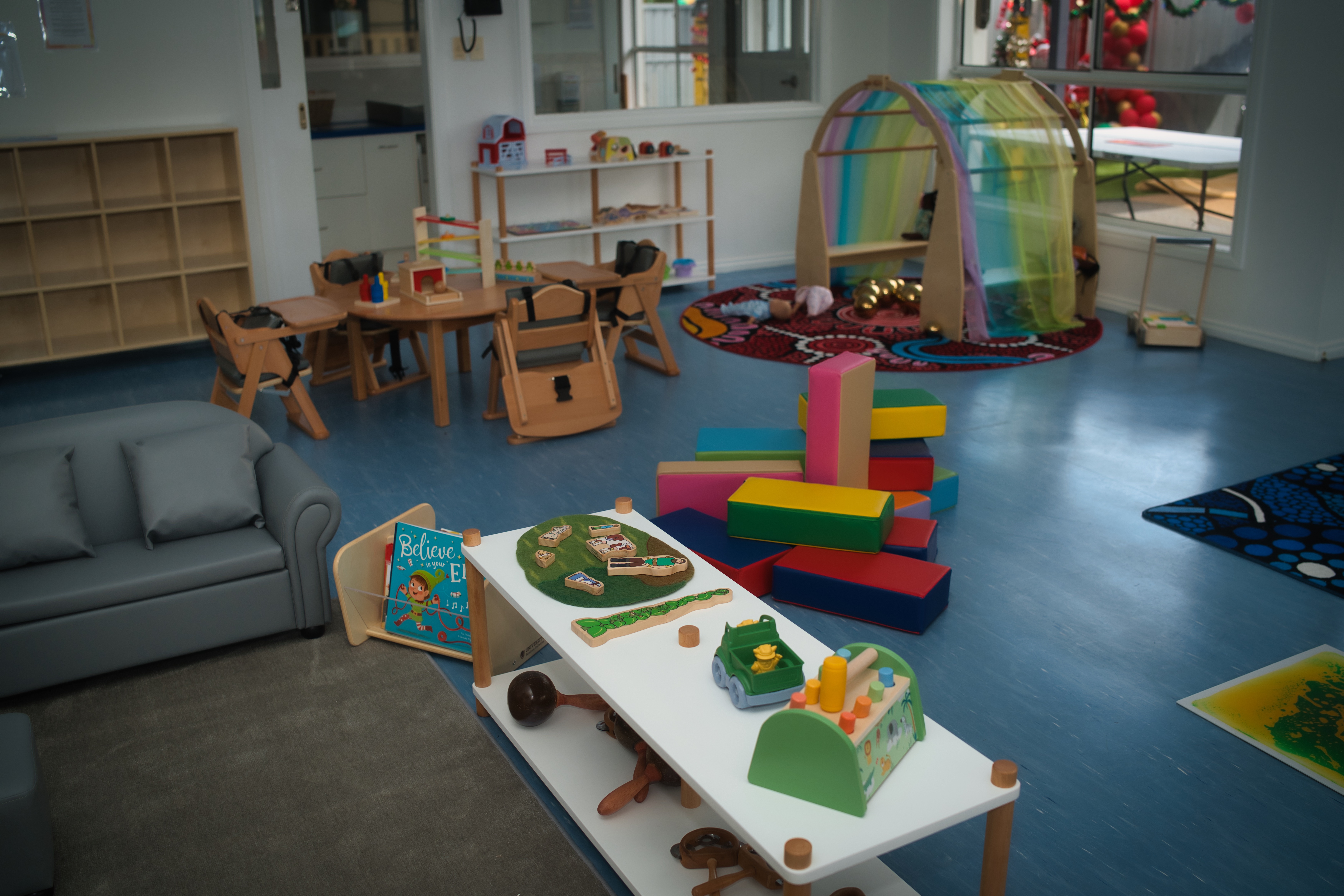 Sensory play table and exploratory learning